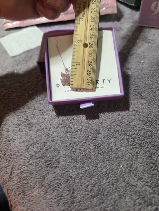 Sterling Silver Pink Ice Necklace New Jn Nox - Picture 7 of 7